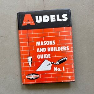 1970 Audels Masons & Builders Guide Bricklayer Masonry Building Trades Engineer